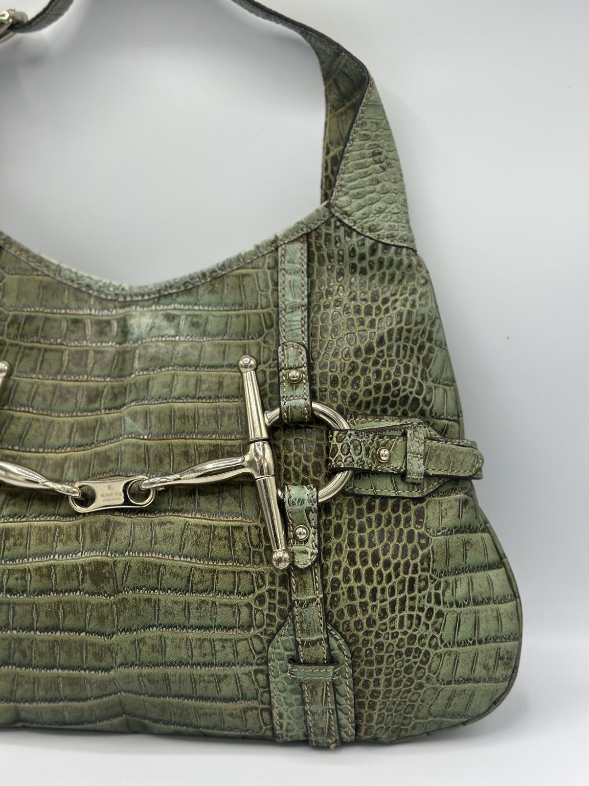 Gucci RARE Gucci 85th Anniversary Crocodile Horsebit Hobo bag Size ONE SIZE - 2 Thumbnail