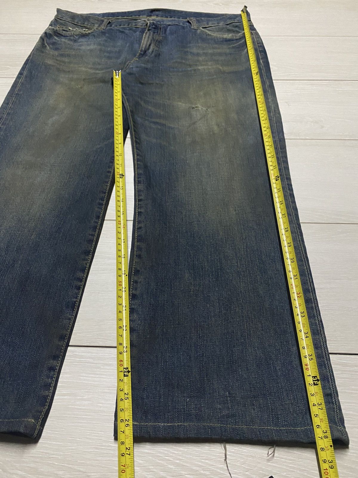 Uniqlo Vintage Japanese Brand Uniqlo S-002 Mud Wash Baggy Jeans Size US 38 / EU 54 - 12 Thumbnail