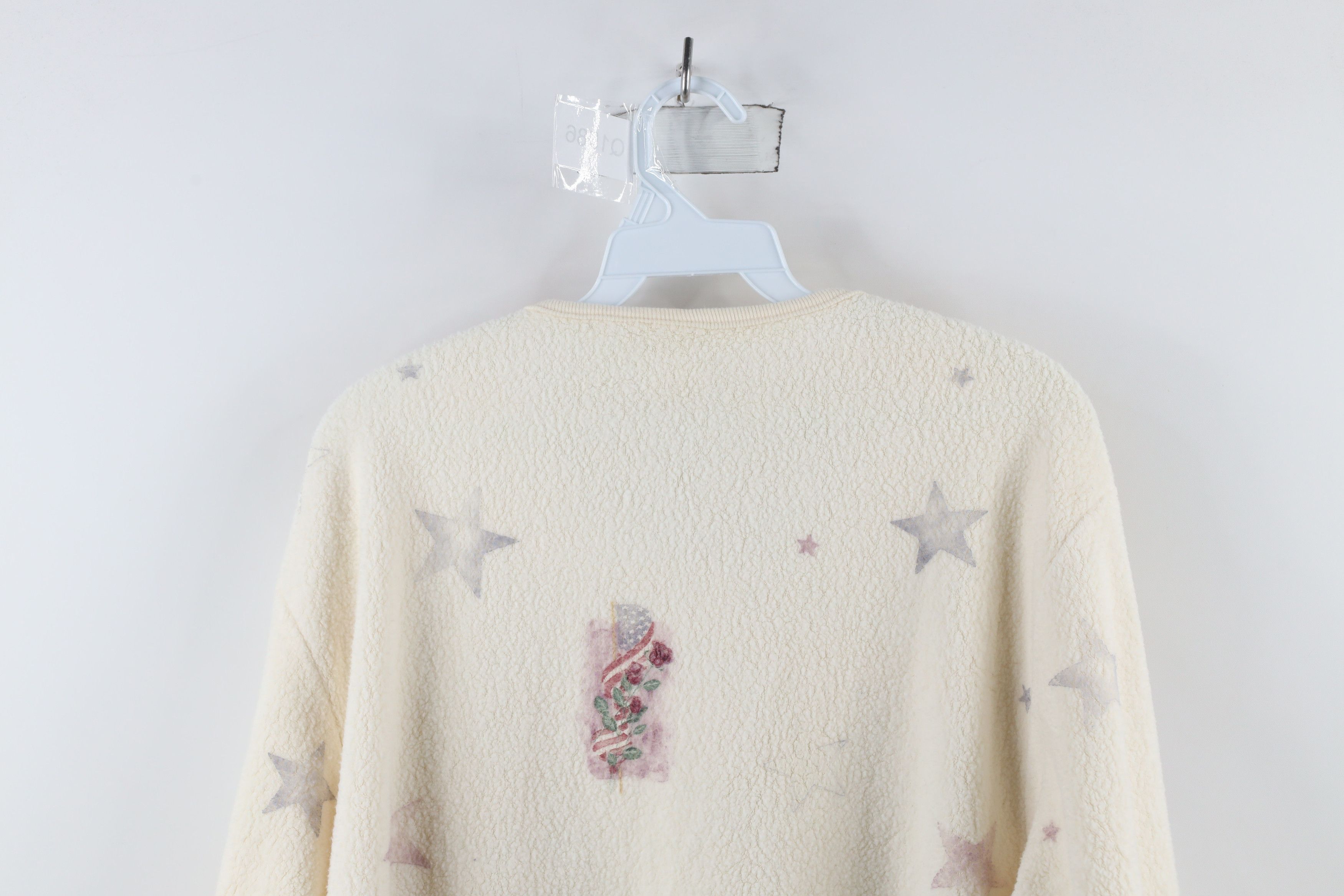 Vintage Vintage 90s USA Flag All Over Print Cardigan Sweater USA Size L / US 10 / IT 46 - 16 Thumbnail