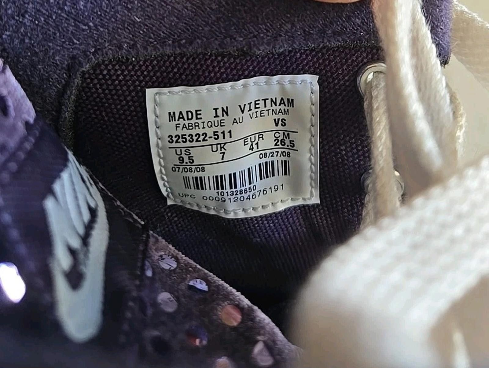 Nike Nike Outbreak High Top Purple Sequin Shoes Sneakers 9.5 Size US 9.5 / IT 39.5 - 8 Thumbnail