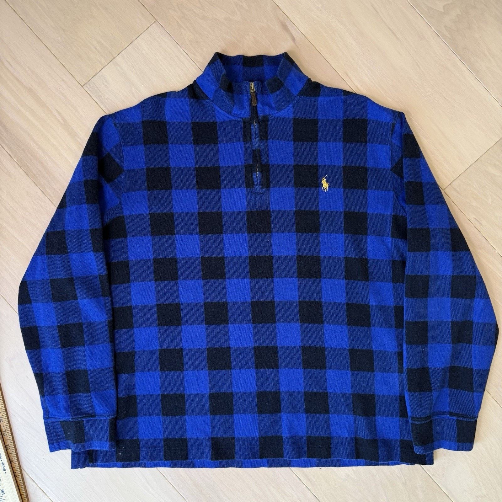 Polo Ralph Lauren Polo Ralph Lauren Estate Rib Pullover XL Buffalo Plaid 1/4 Size US XL / EU 56 / 4 - 3 Thumbnail