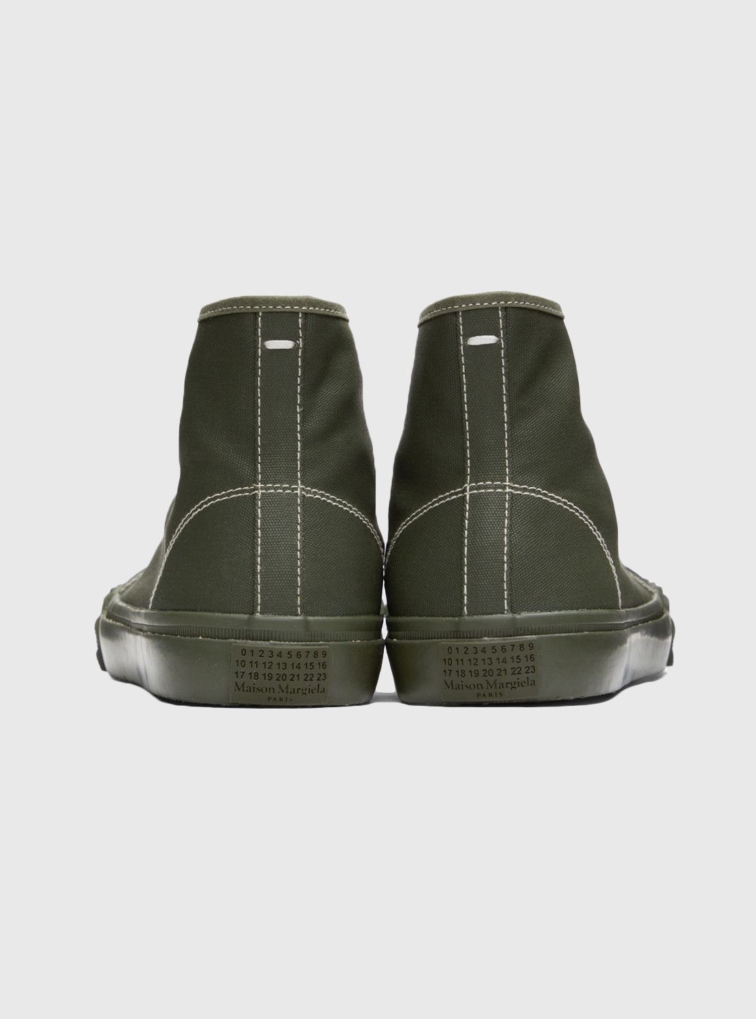 Maison Margiela New — Tabi Canvas Hi-Top Sneakers Size US 9 / EU 42 - 8 Thumbnail