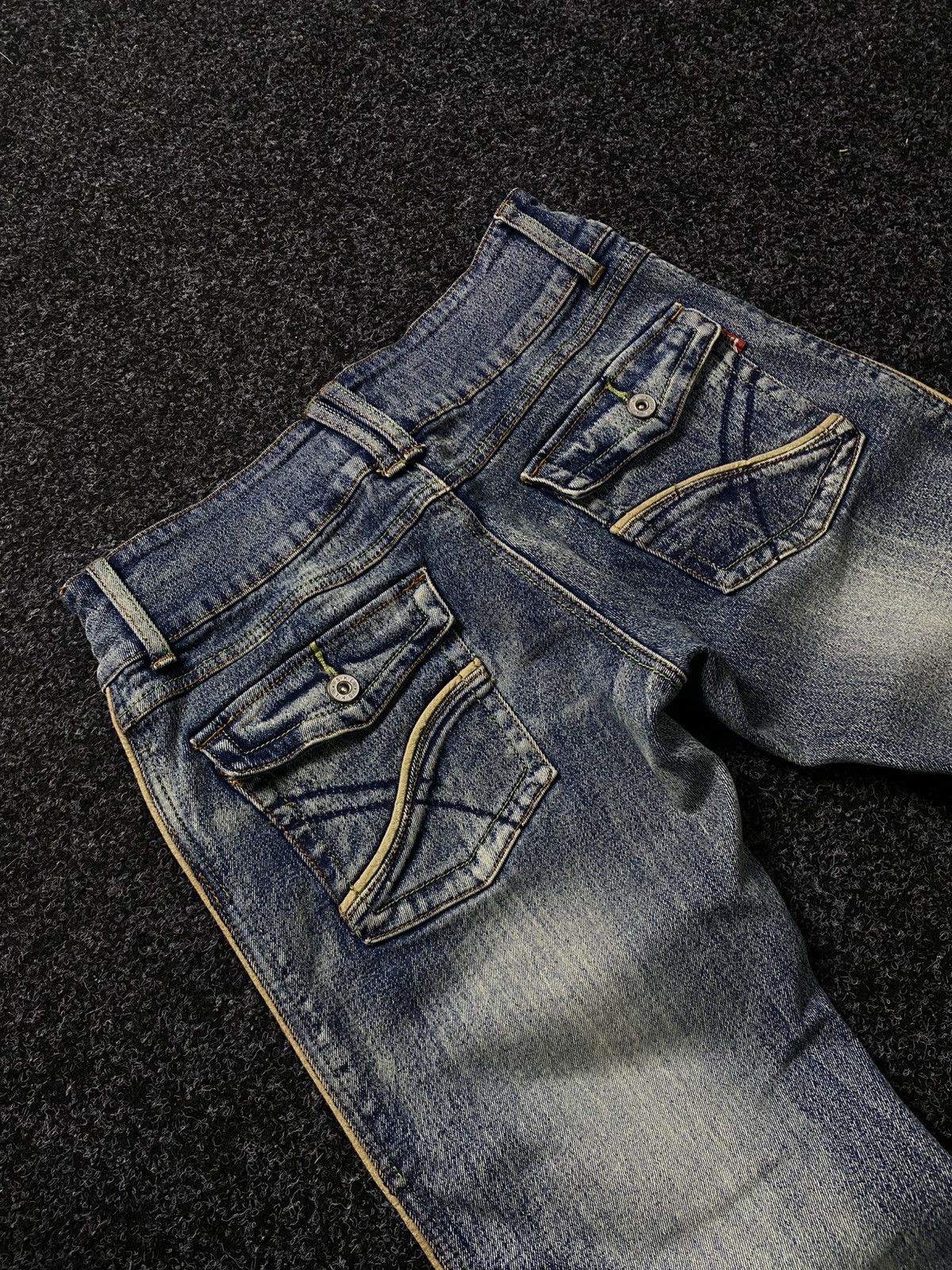Hysteric Glamour × If Six Was Nine × Le Grande Bleu (L.G.B.) Vintage 90s japan flared mid wash denim y2k style Size 31" - 15 Thumbnail