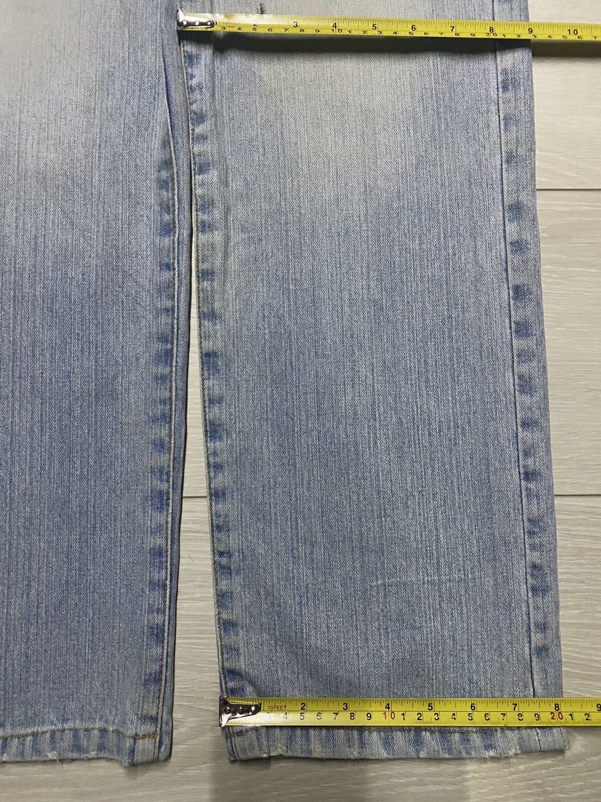 Vintage Vintage Japanese Brand Faded Light Wash Loose Jeans Size US 30 / EU 46 - 14 Thumbnail
