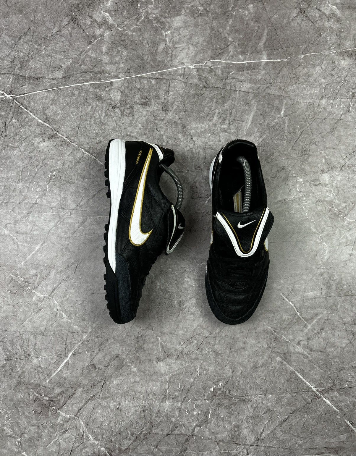Nike Tiempo 2010 Natural 3 Football Boots Shoes Sneakers in Black, Men's (Size 9.5)