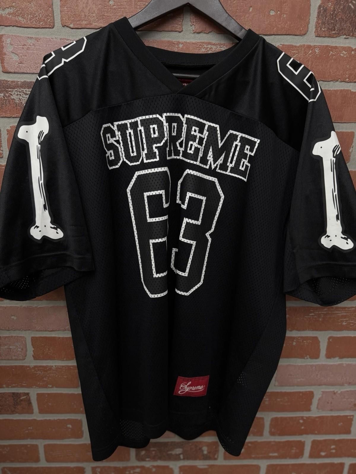 Supreme Size M - Supreme Bones Jersey Black White 100% Authentic Size US L / EU 52-54 / 3 - 3 Thumbnail
