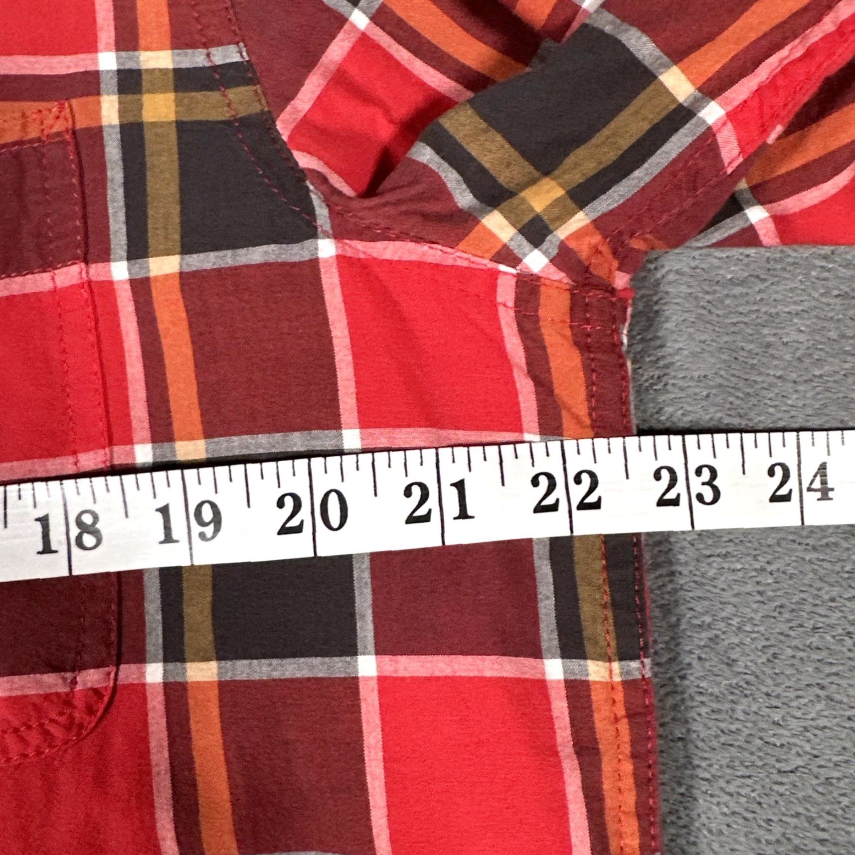 Vintage VINTAGE Denim & Supply Ralph Lauren Shirt Mens Large Red Plaid Long Sleeve Button-Down Size US L / EU 52-54 / 3 - 8 Thumbnail