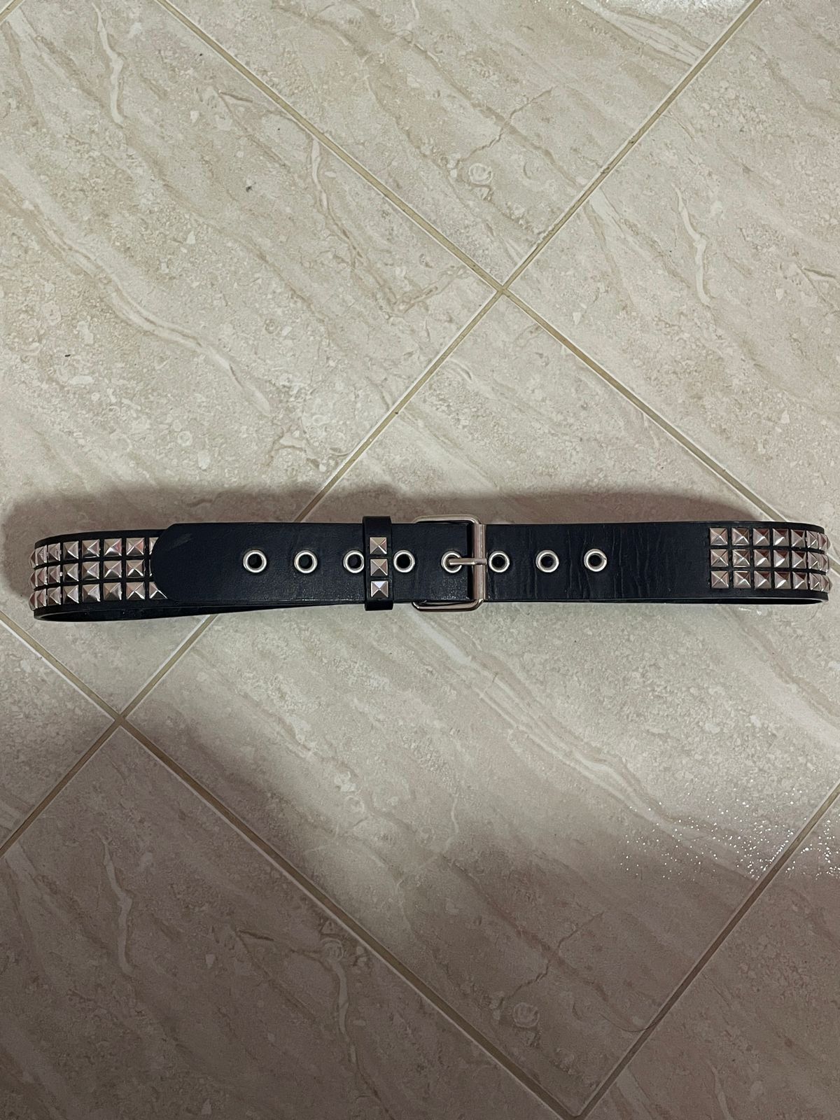 Japanese Brand Vintage Pyramid Stutted Belt Punk Y2K Size ONE SIZE - 3 Thumbnail