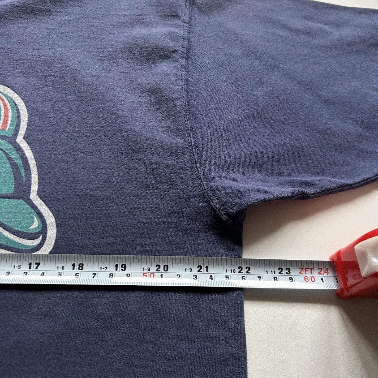 NFL × Pro Player × Vintage Vintage 90s Pro Player Miami Dolphins NFL T-Shirt Large Blue Size US L / EU 52-54 / 3 - 6 Thumbnail