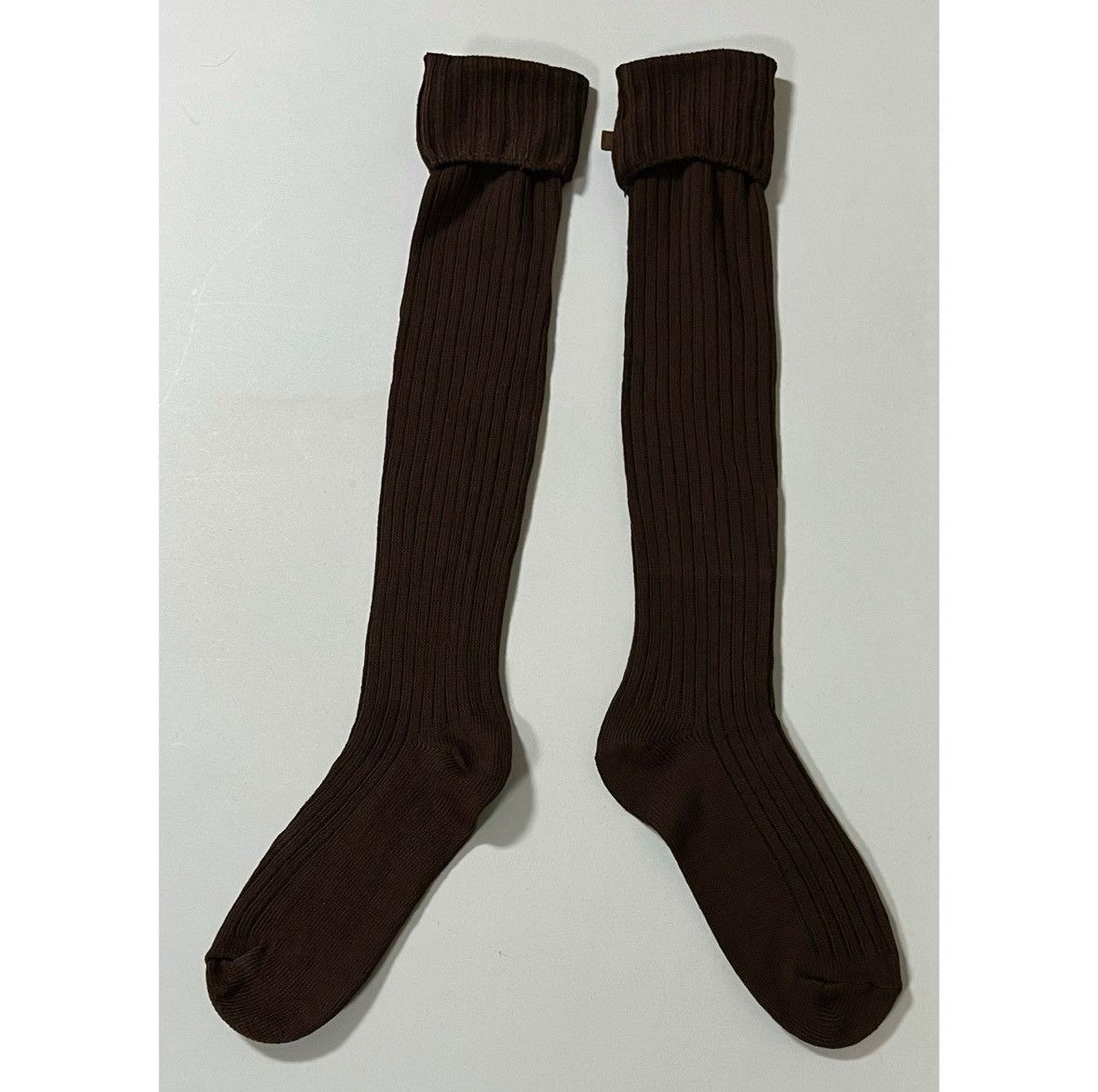 Vintage Muk Luks Brown Knit Knee-High Buckle Winter Boots Socks 🤎✨ Size ONE SIZE - 3 Thumbnail