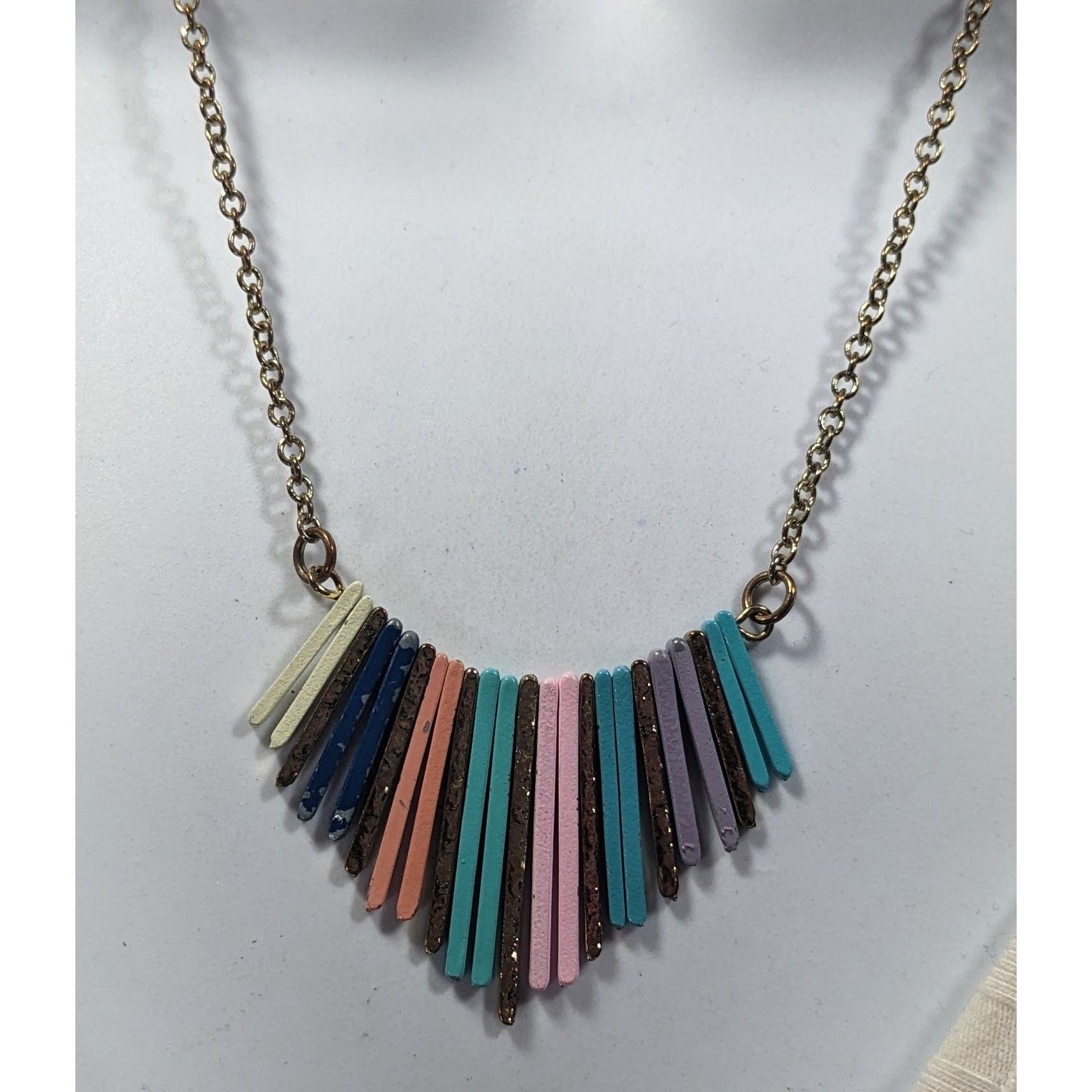 Other Bohemian Rainbow Cascading Key Fringe Pendant Necklace Size ONE SIZE - 5 Thumbnail
