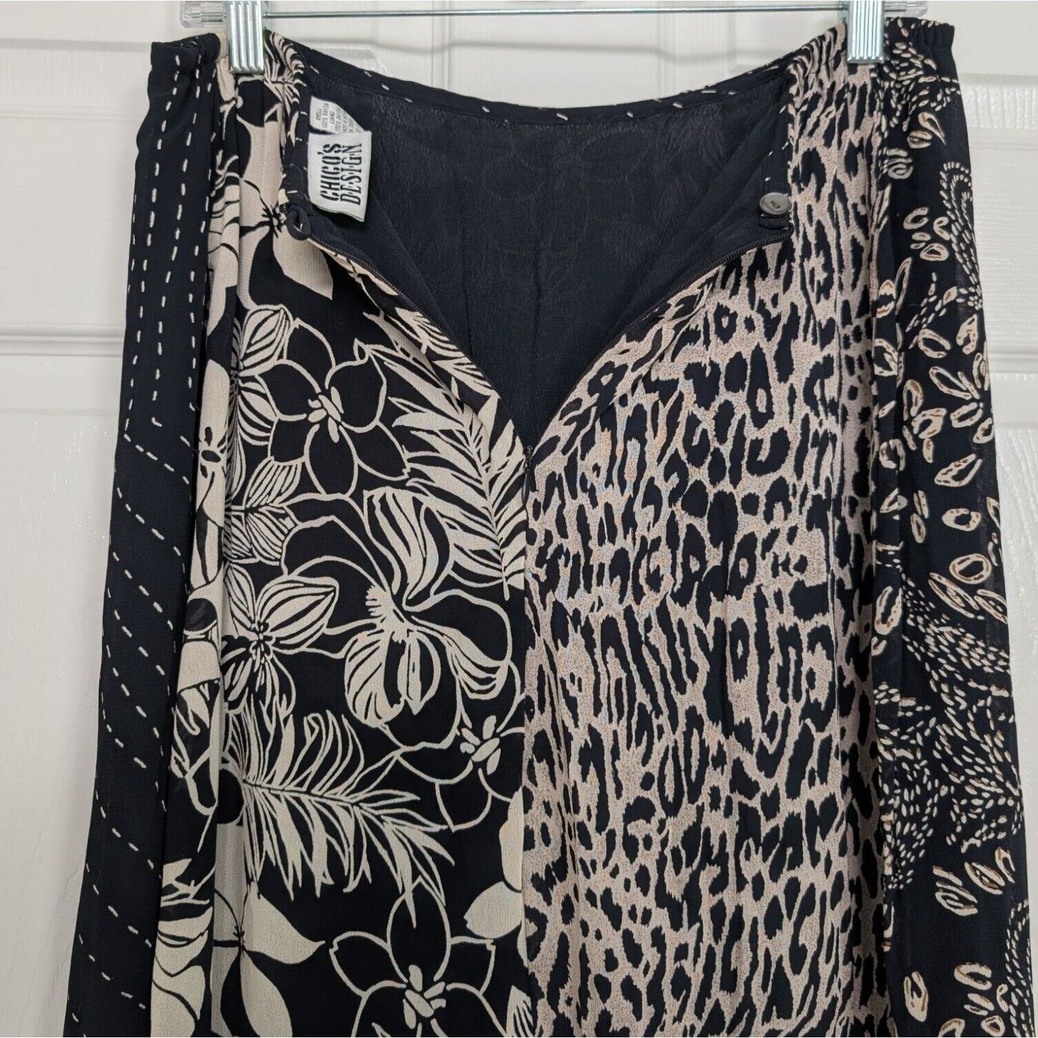 Designer Chicos Design 2 Floral Maxi Skirt Womens Size Medium Black Size 30" / US 8 / IT 44 - 9 Thumbnail