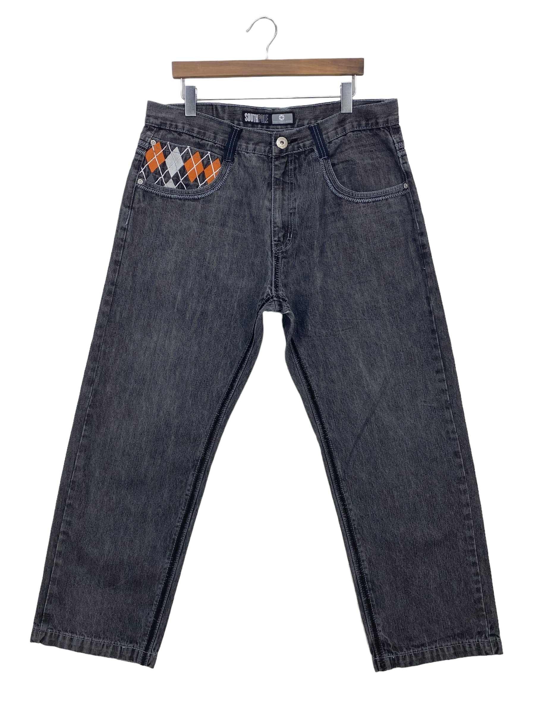Southpole Southpole Jeans Baggy Jeans Black Skateboard Jeans Size US 37 - 2 Thumbnail