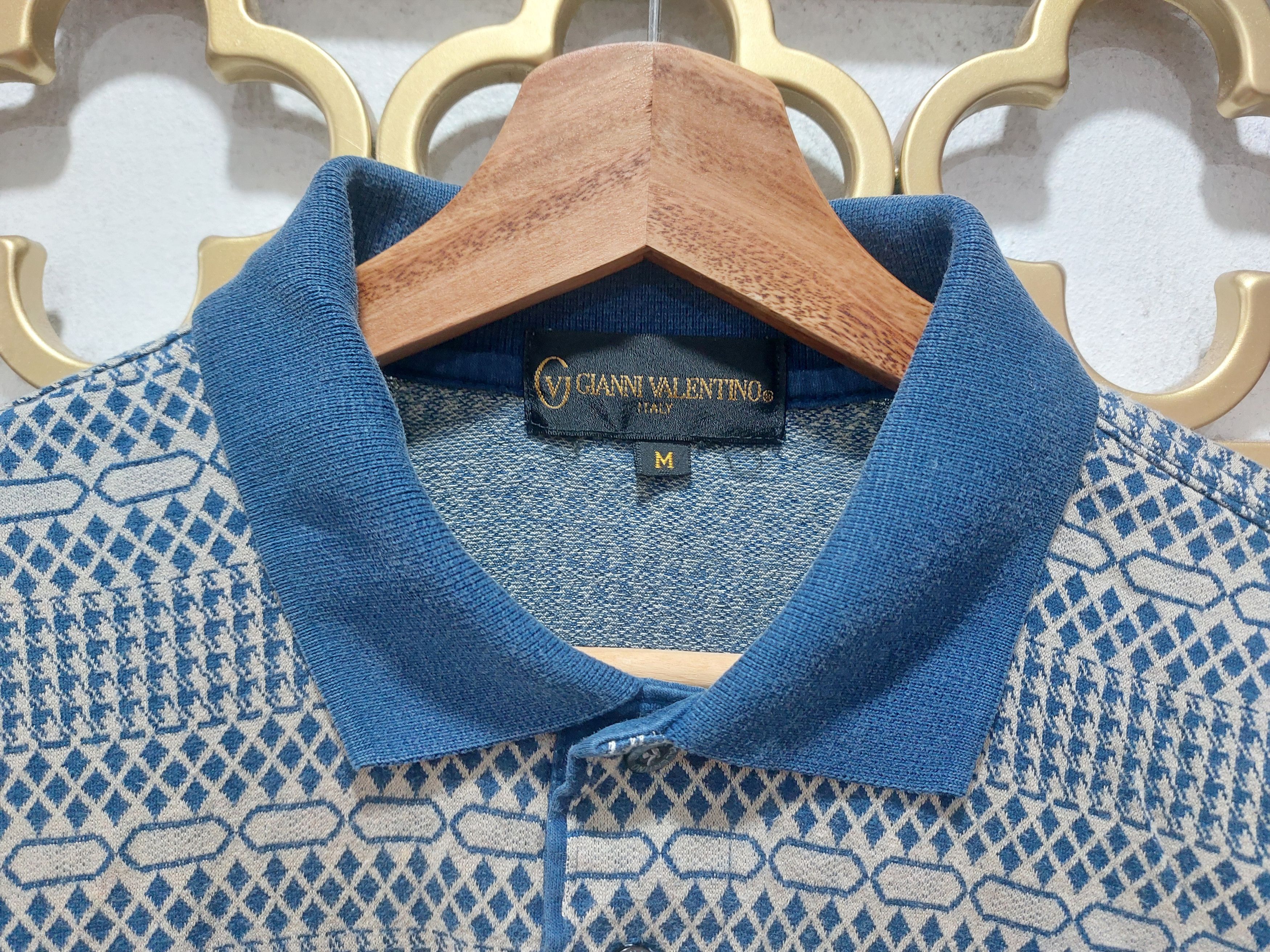 Gianni Valentino × Japanese Brand VINTAGE GIANNI VALENTINO LONG SLEEVE POLO Size US M / EU 48-50 / 2 - 7 Thumbnail