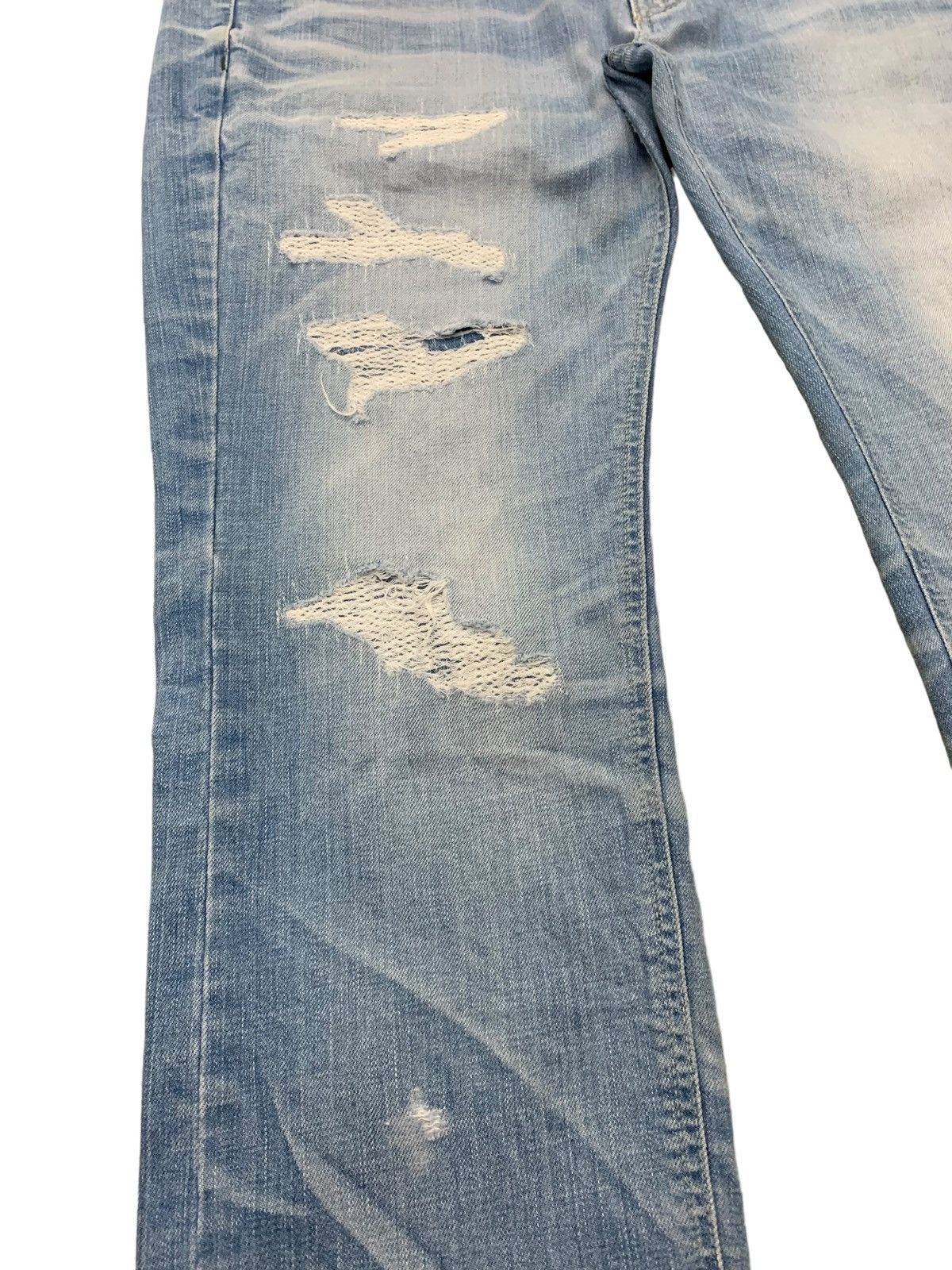 20471120 × If Six Was Nine × Japanese Brand Arix Constructed Distressed Denim Pants (AC13) Size US 34 / EU 50 - 5 Thumbnail