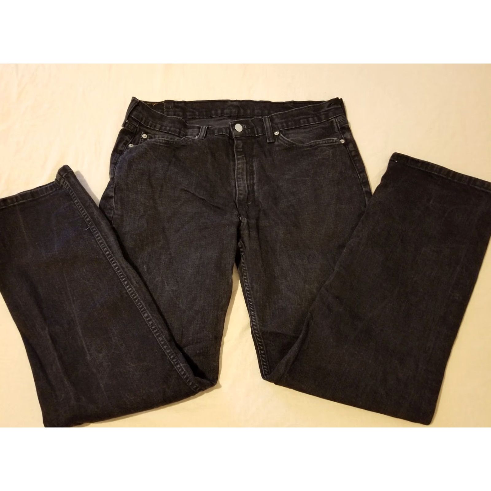 Levi's Mens Levi's 514 Jeans Slim Straight Black Denim Pants Size US 38 / EU 54 - 5 Thumbnail