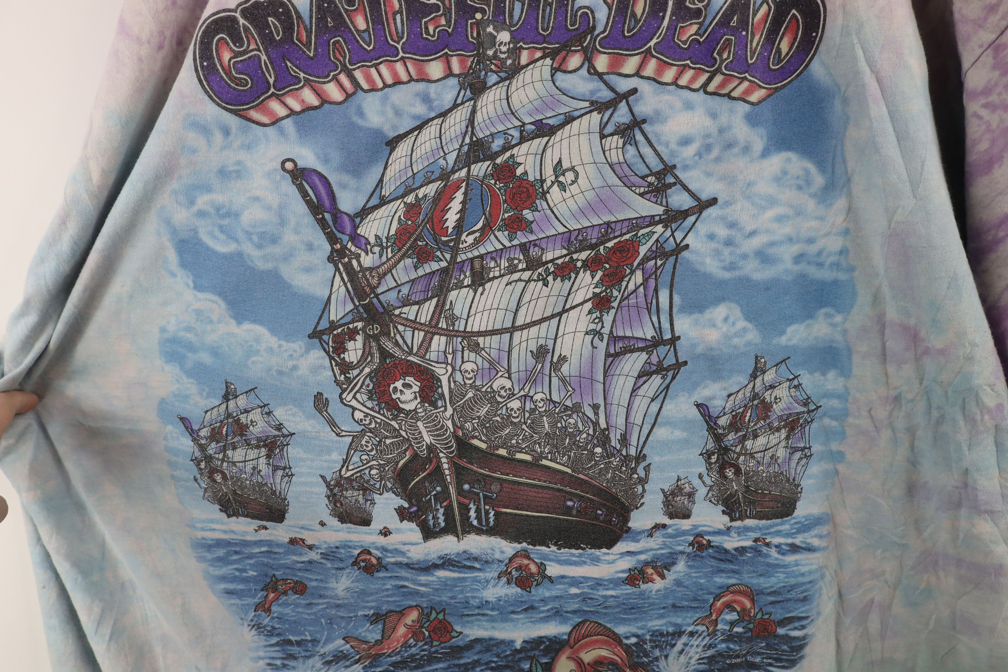Liquid Blue × Vintage Vintage 2001 Liquid Blue Grateful Dead Band T-Shirt Cotton Size US XXL / EU 58 / 5 - 5 Thumbnail