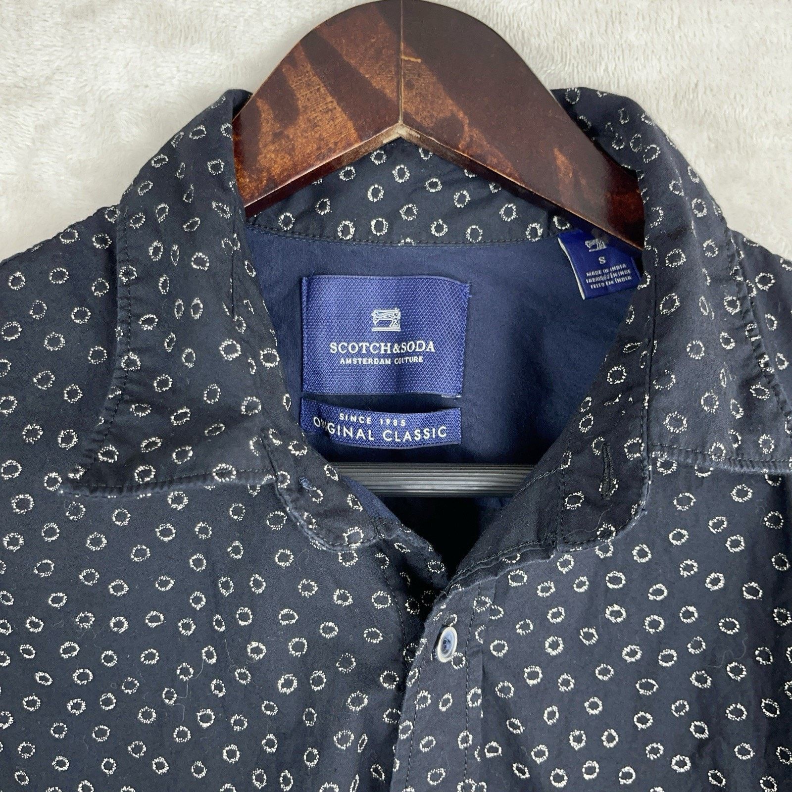 Scotch & Soda Scotch & Soda Original Classic Dotted Shirt Amsterdam Size US S / EU 44-46 / 1 - 4 Thumbnail
