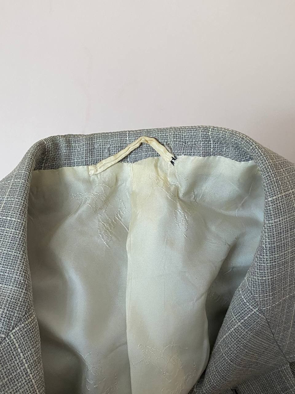 Brioni Brioni Blazer Nomentano Gray Knit Windowpane Wool Sportcoat Size 40S - 17 Thumbnail