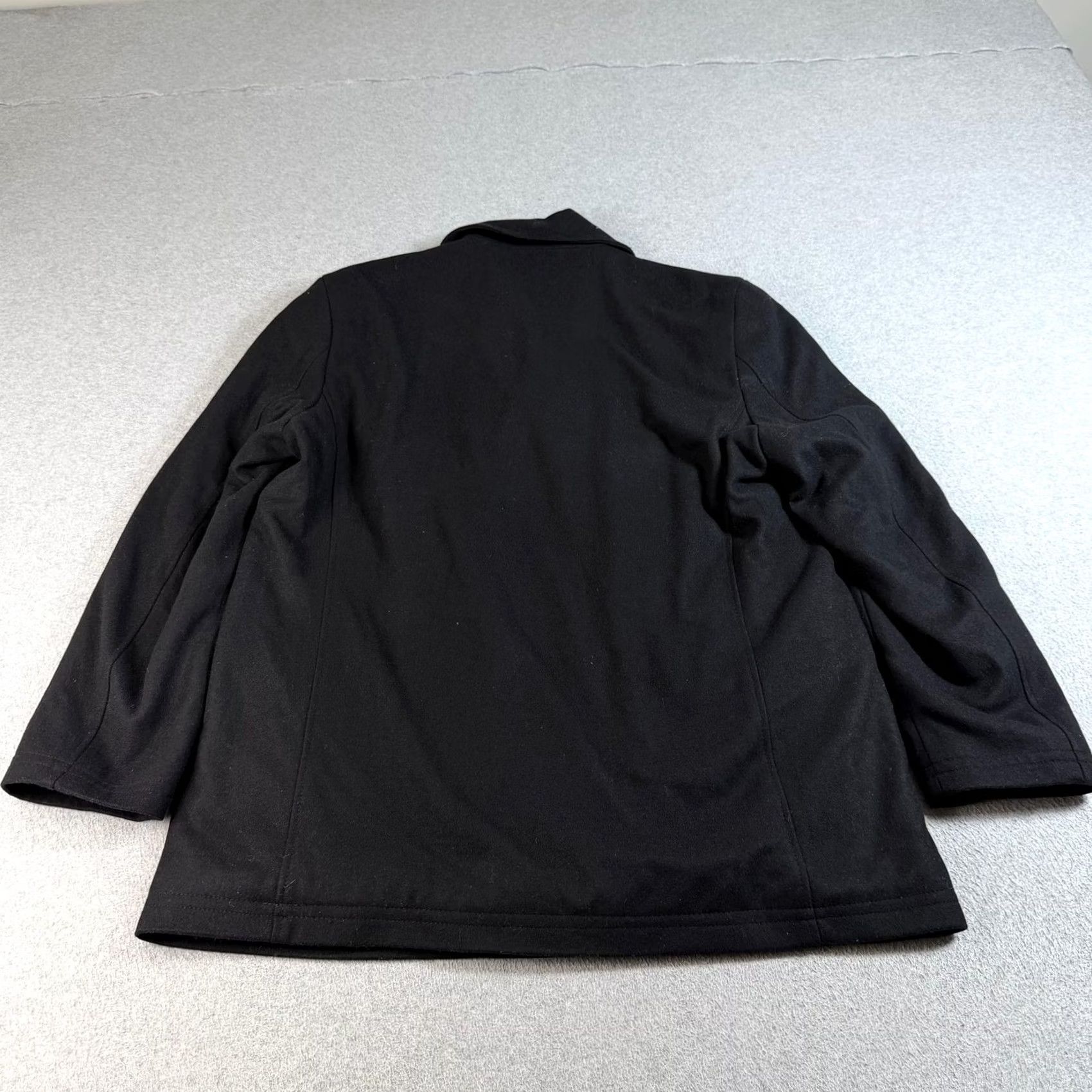 Ralph Lauren Lauren Ralph Lauren Pea Coat Men 48L Black Wool Nautical Double Breasted Heritag Size US M / EU 48-50 / 2 - 2 Thumbnail