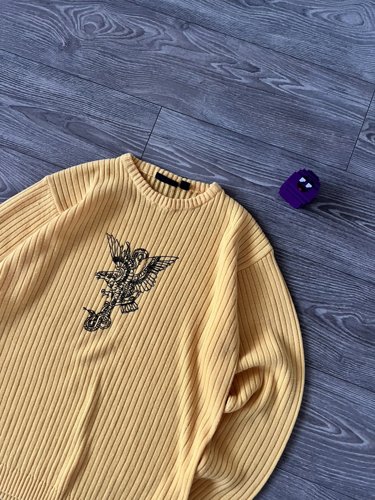 Japanese Brand Avant Garde Japanese Style Straight Cotton Drip Y2K Sweater Size US L / EU 52-54 / 3 - 4 Thumbnail