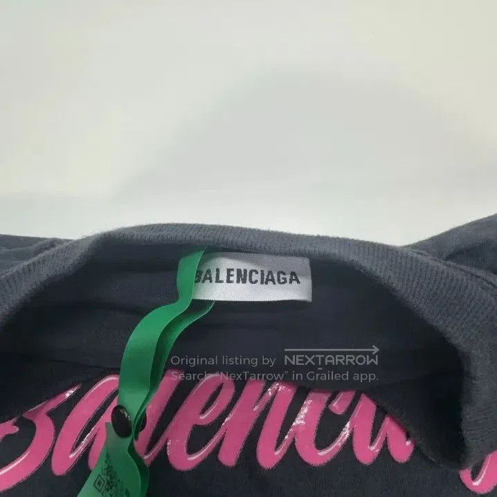 Balenciaga Balenciaga Logo Print Black Short Sleeve T. Size US S / EU 44-46 / 1 - 1 Thumbnail