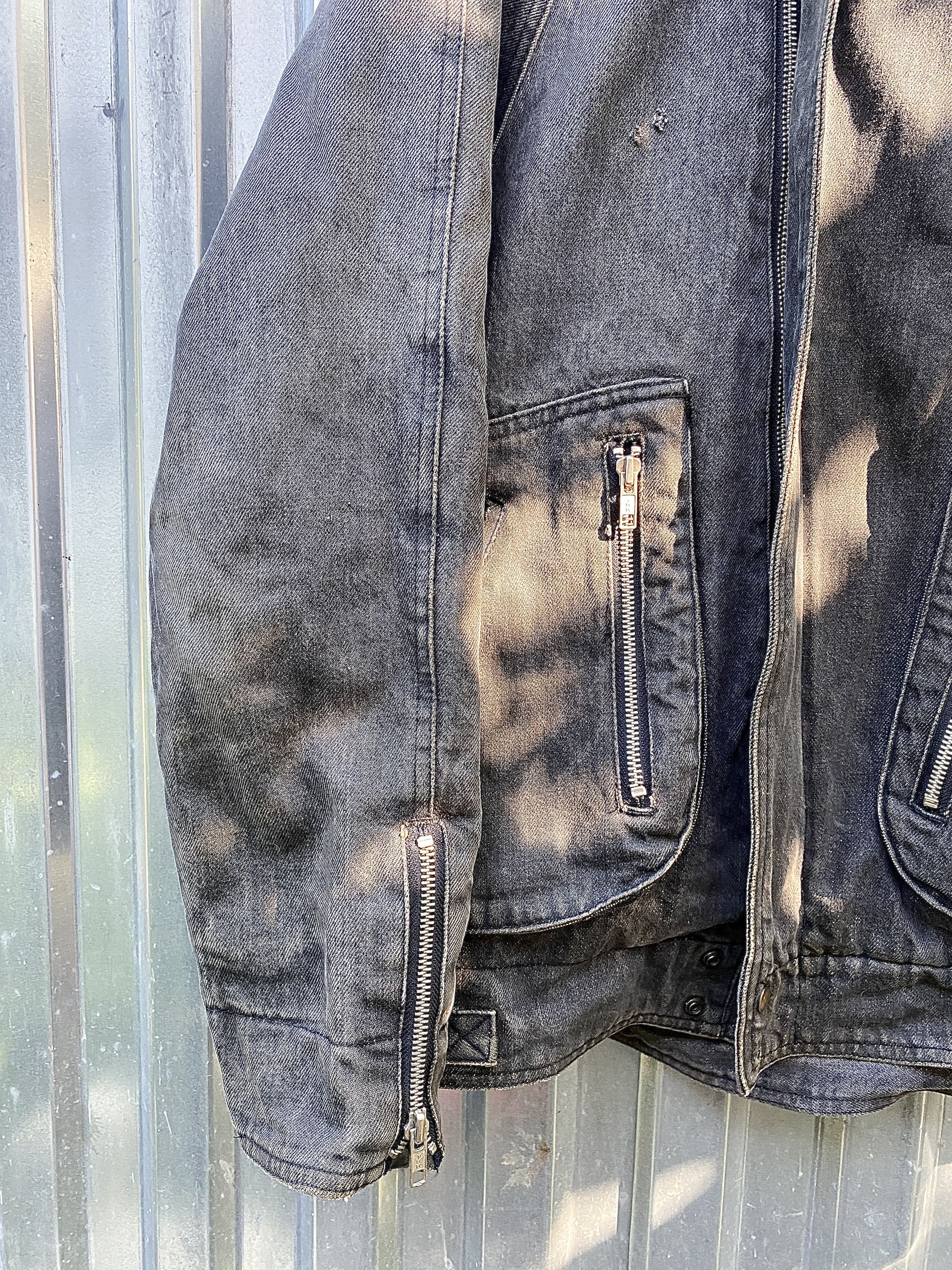 Levi's 💋VINTAGE RICK OWENS VIBE! LEVIS CARGO WASHED ZIPPER JACKET Size US M / EU 48-50 / 2 - 3 Thumbnail