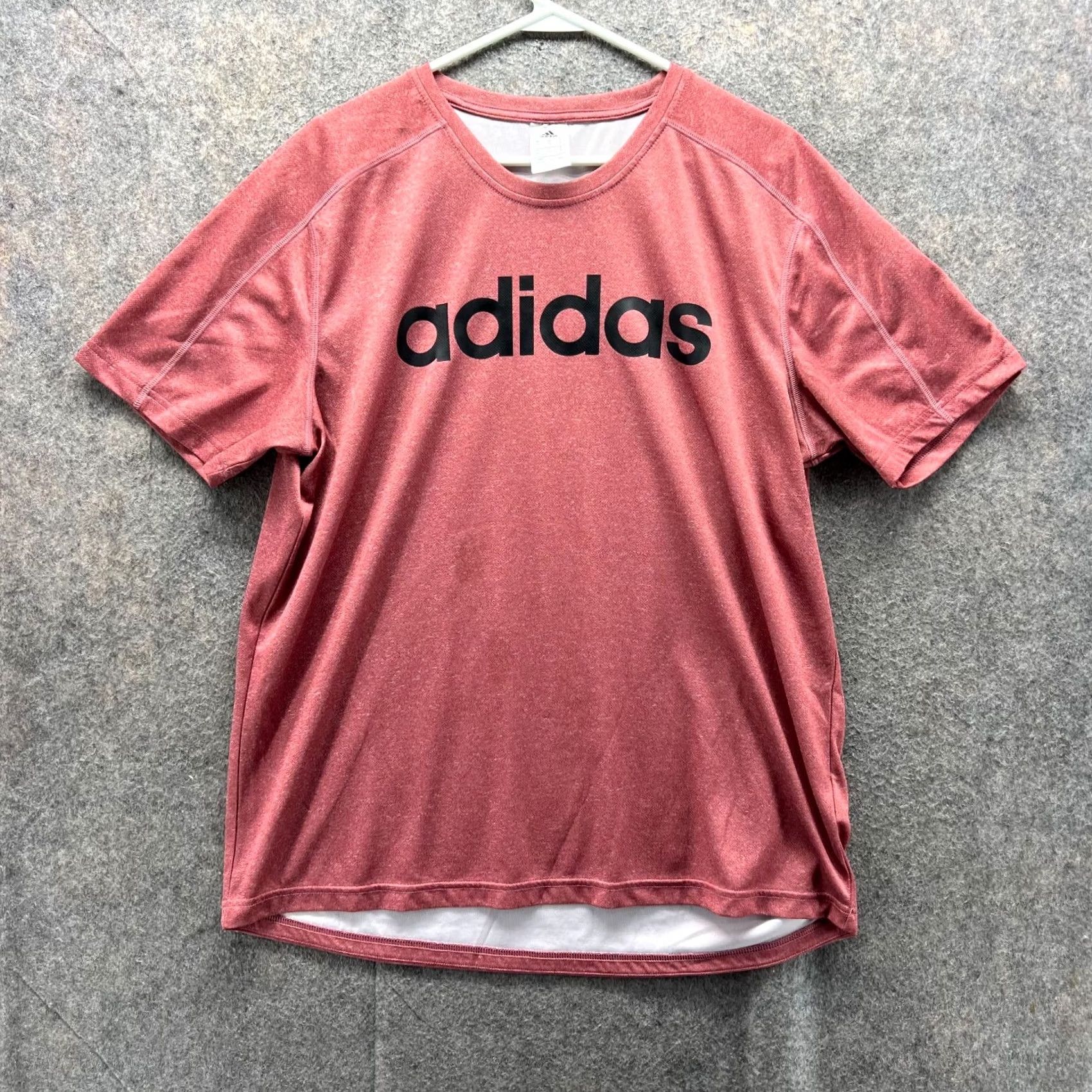 Adidas Adidas Shirt Men XL Pink Soccer Jersey Polyester Knit Crew Neck Short Sleeve Logo Size US XL / EU 56 / 4 - 2 Thumbnail