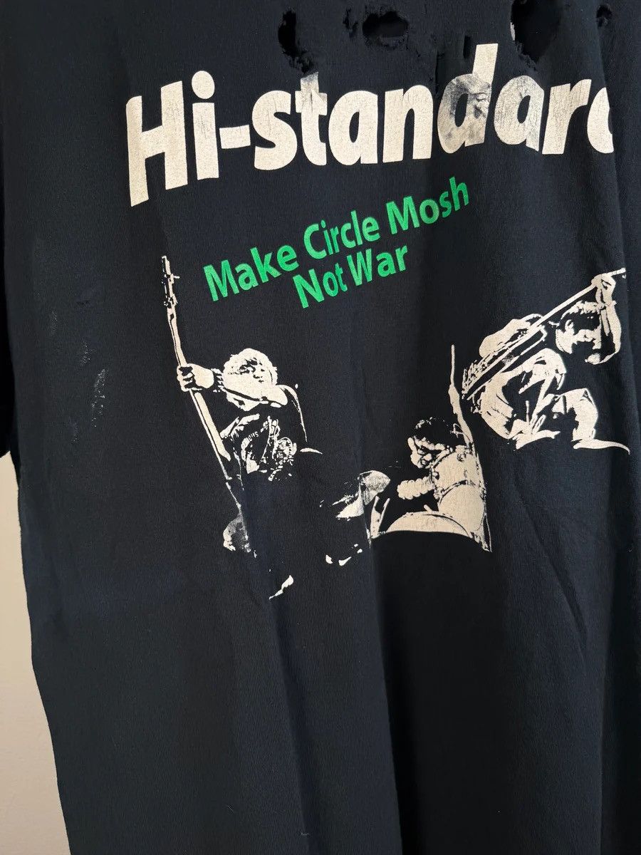 Vintage 🚭VINTAGE GRAIL🚭THRASHED JAPAN HARDCORE "CIRCLE/WAR" TEE Size US XL / EU 56 / 4 - 5 Thumbnail