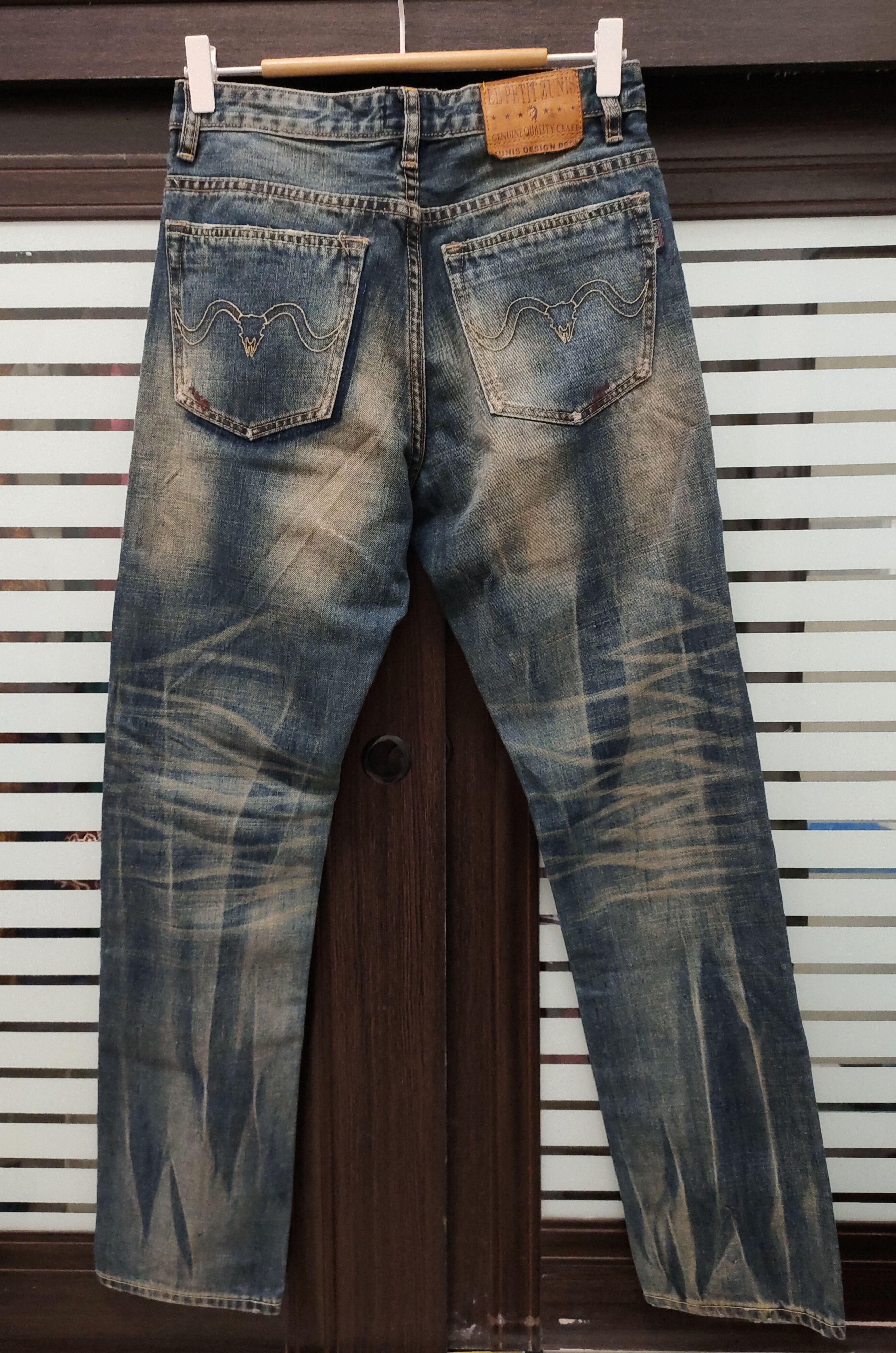 Japanese Brand 💥 Flared Le Petit Zunis 515 Slim Fit Denim 💥 Size US 28 / EU 44 - 9 Thumbnail
