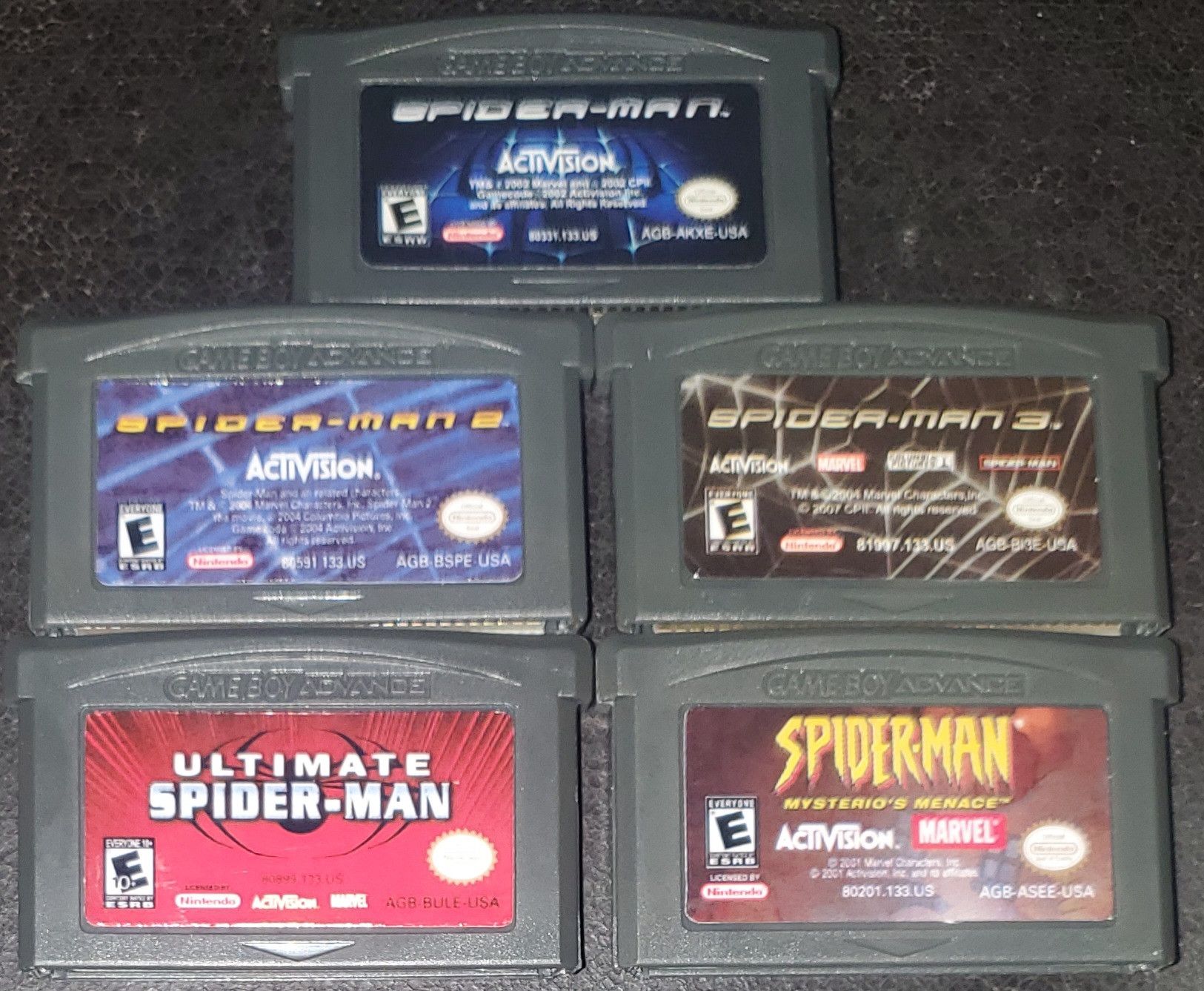 Spider-man 1 2 3 Ultimate Mysterio GBA Video Game