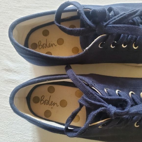 Boden Boden Canvas Platform Rainbow Striped Plimsolls Sz. 41 (10) Size US 10 / IT 40 - 8 Thumbnail