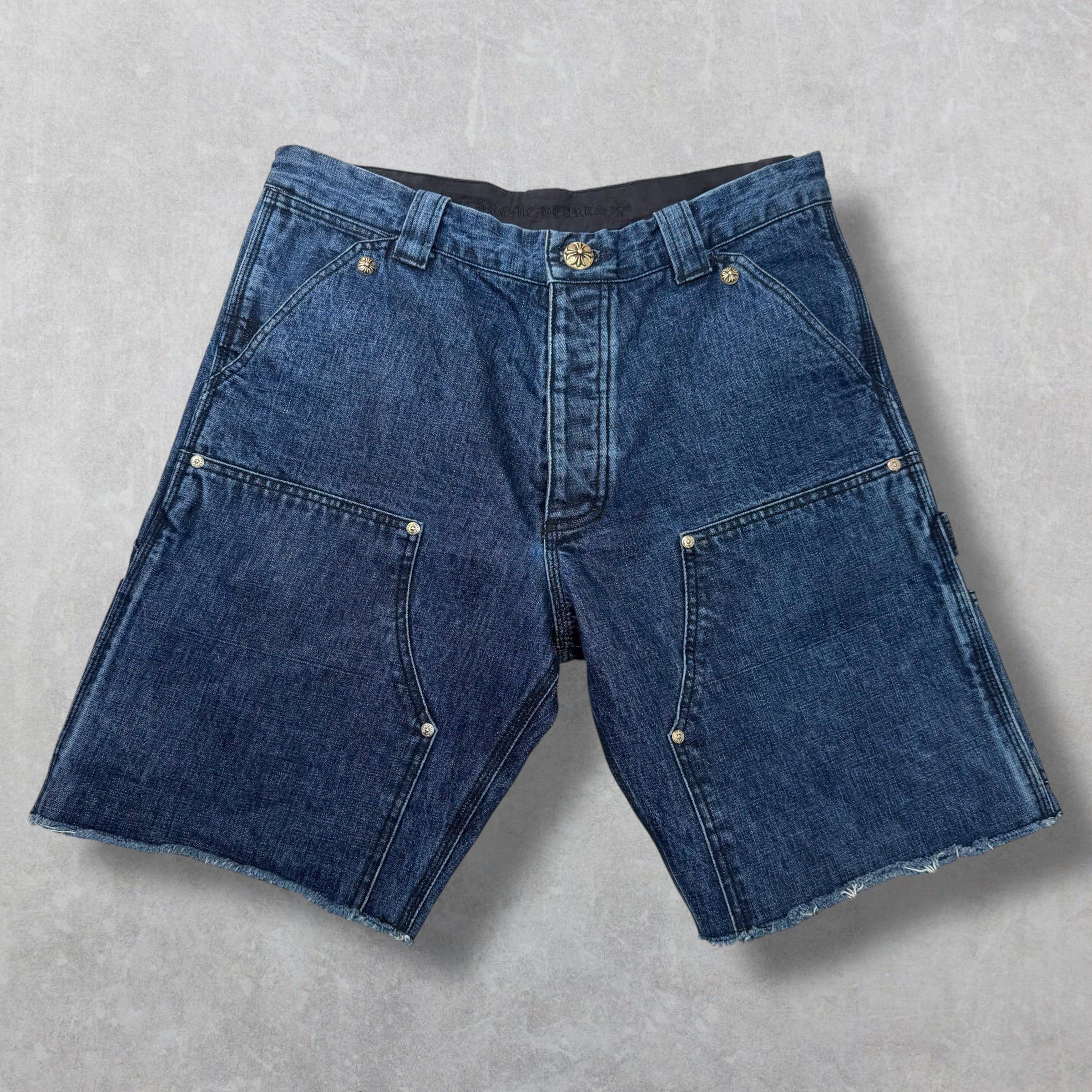 Chrome Hearts Chrome Hearts Denim Carpenter Shorts 33 Size US 33 - 1 Thumbnail