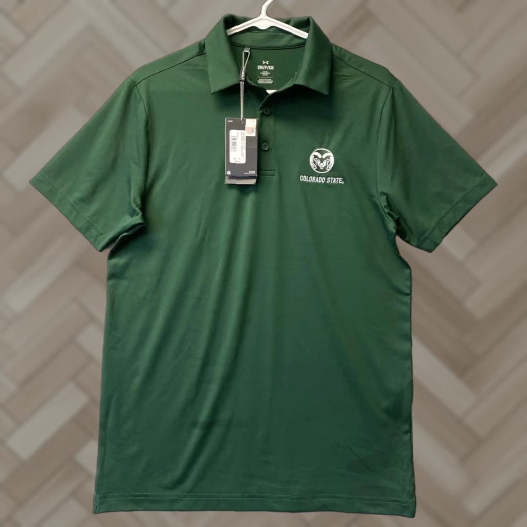 Under Armour Under Armour golf shirt Green Polo Colorado State Rams NWT Small /115-47 Size US S / EU 44-46 / 1 - 1 Thumbnail
