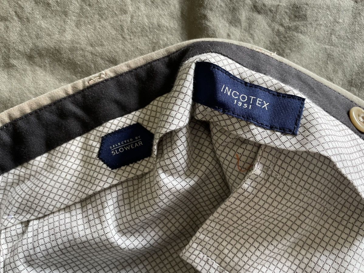 Incotex Men’s INCOTEX Slim Fit KhakiTrouser Sz 48 / US 32 Size 38S - 9 Thumbnail