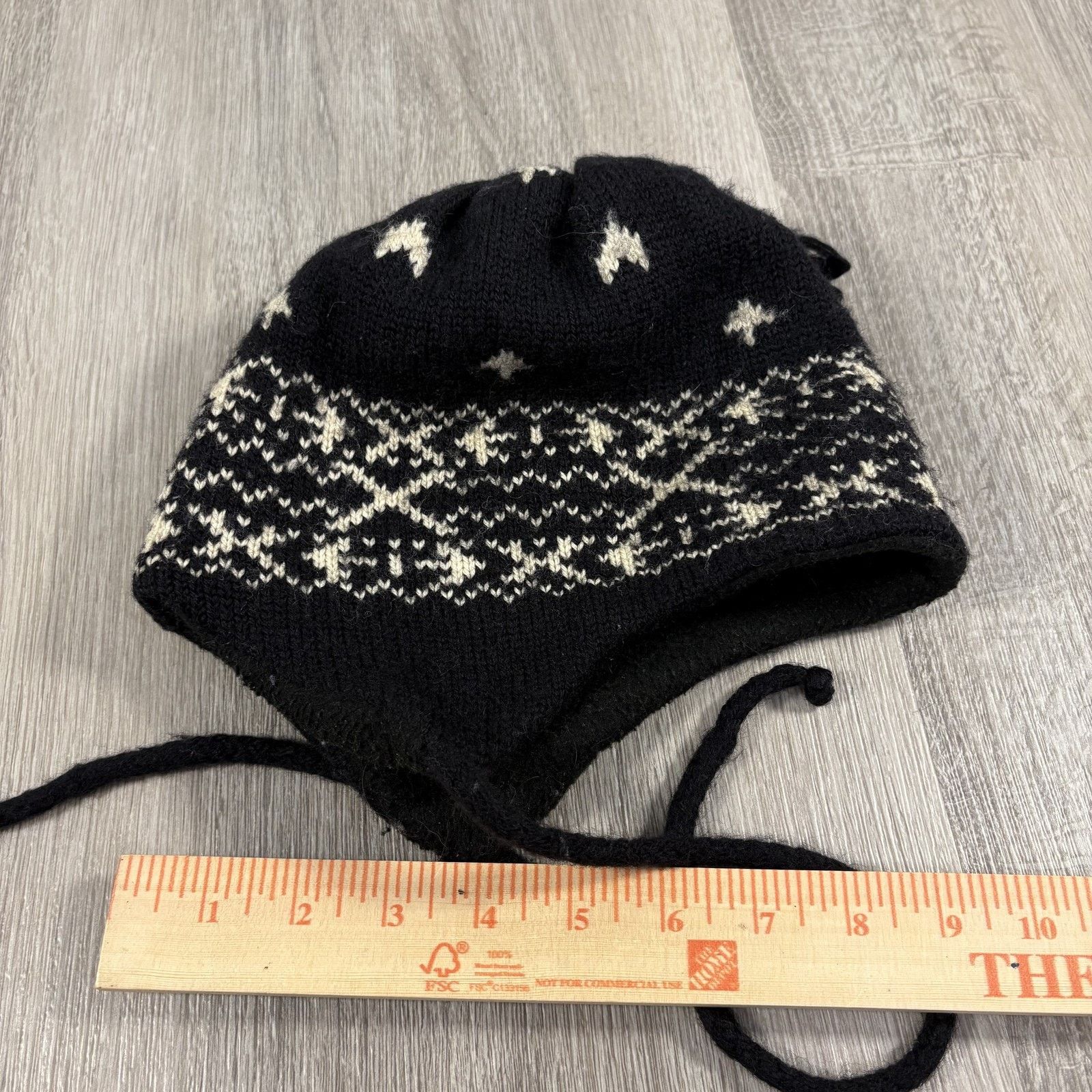 & Other Stories Merkley Unisex Beanie Hat 100% Virgin Wool Fair Black OS Size ONE SIZE - 6 Thumbnail