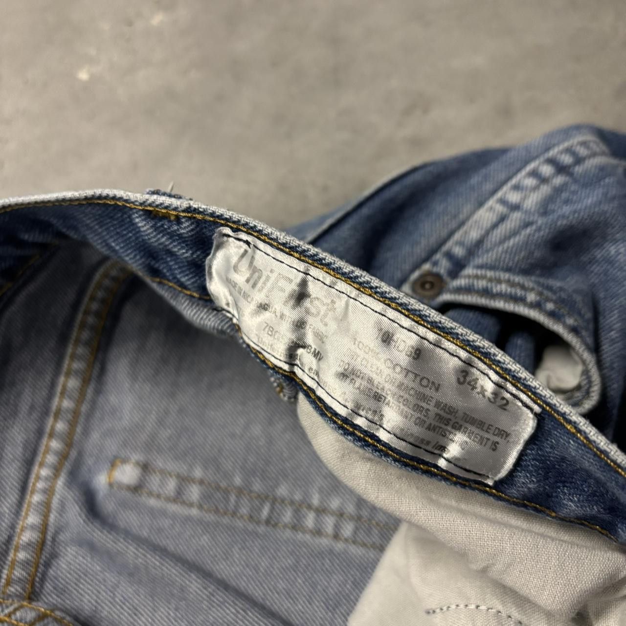 Japanese Brand × Vintage Crazy Vintage Y2K/2000s Grunge Faded Wash Denim Jeans! Size US 32 / EU 48 - 8 Thumbnail