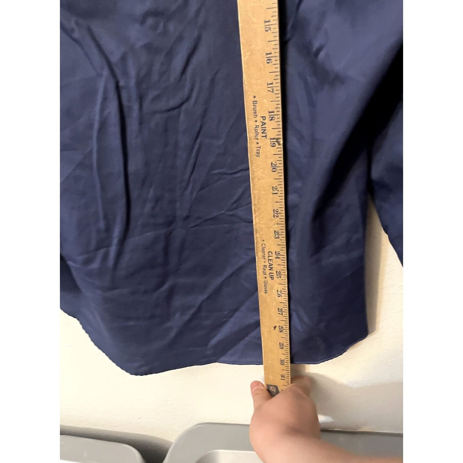 Geoffrey Beene Geoffrey Beene Mens Shirt Button-Up Long Sleeve Blue Cotton, Polyester 15.5 Fitted Wrinkle Free Knits Size US M / EU 48-50 / 2 - 4 Thumbnail
