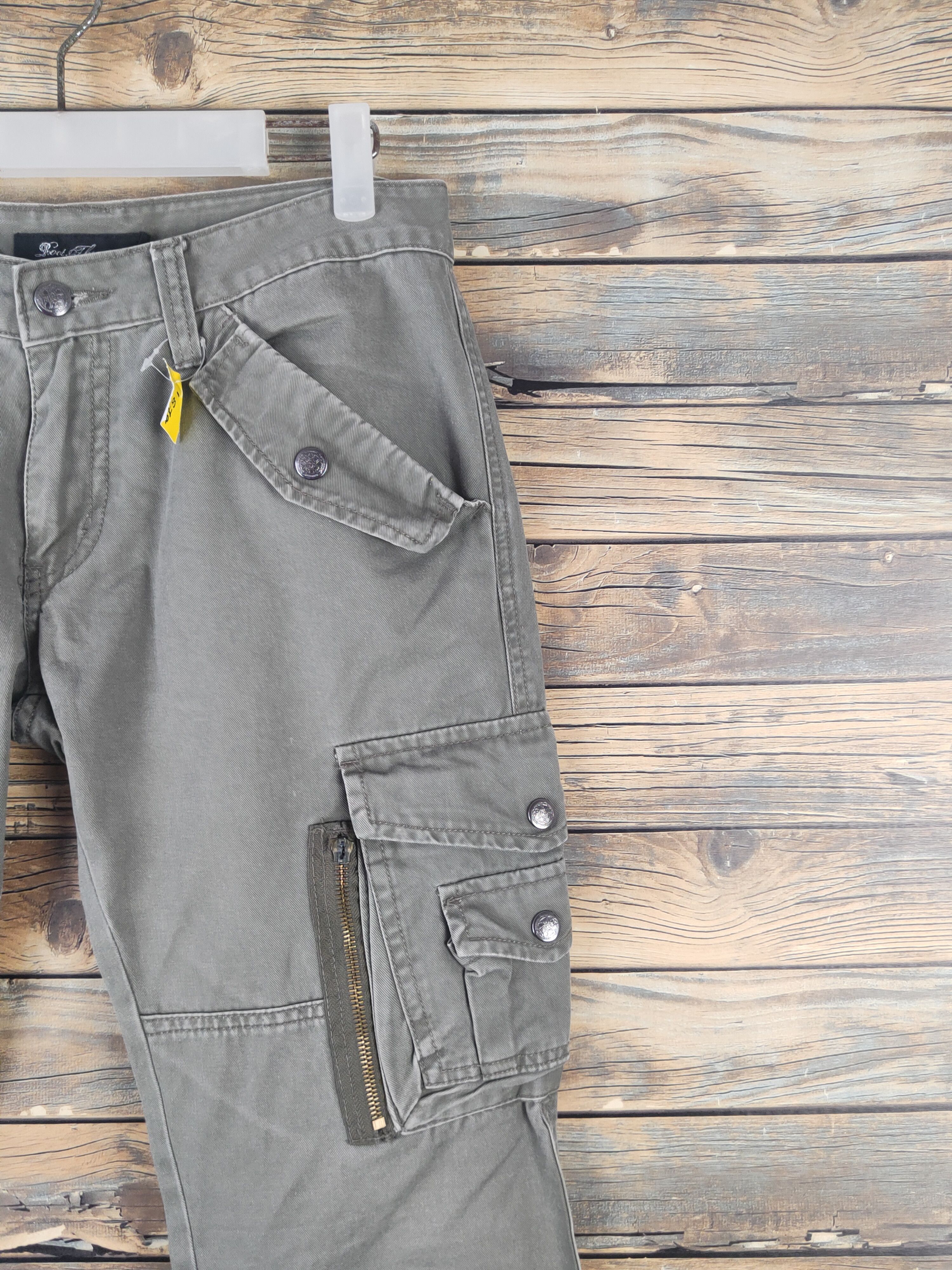 Japanese Brand DL Root Three Olive Multipocket Tactical Cargo Pants #1878 Size US 30 / EU 46 - 5 Thumbnail