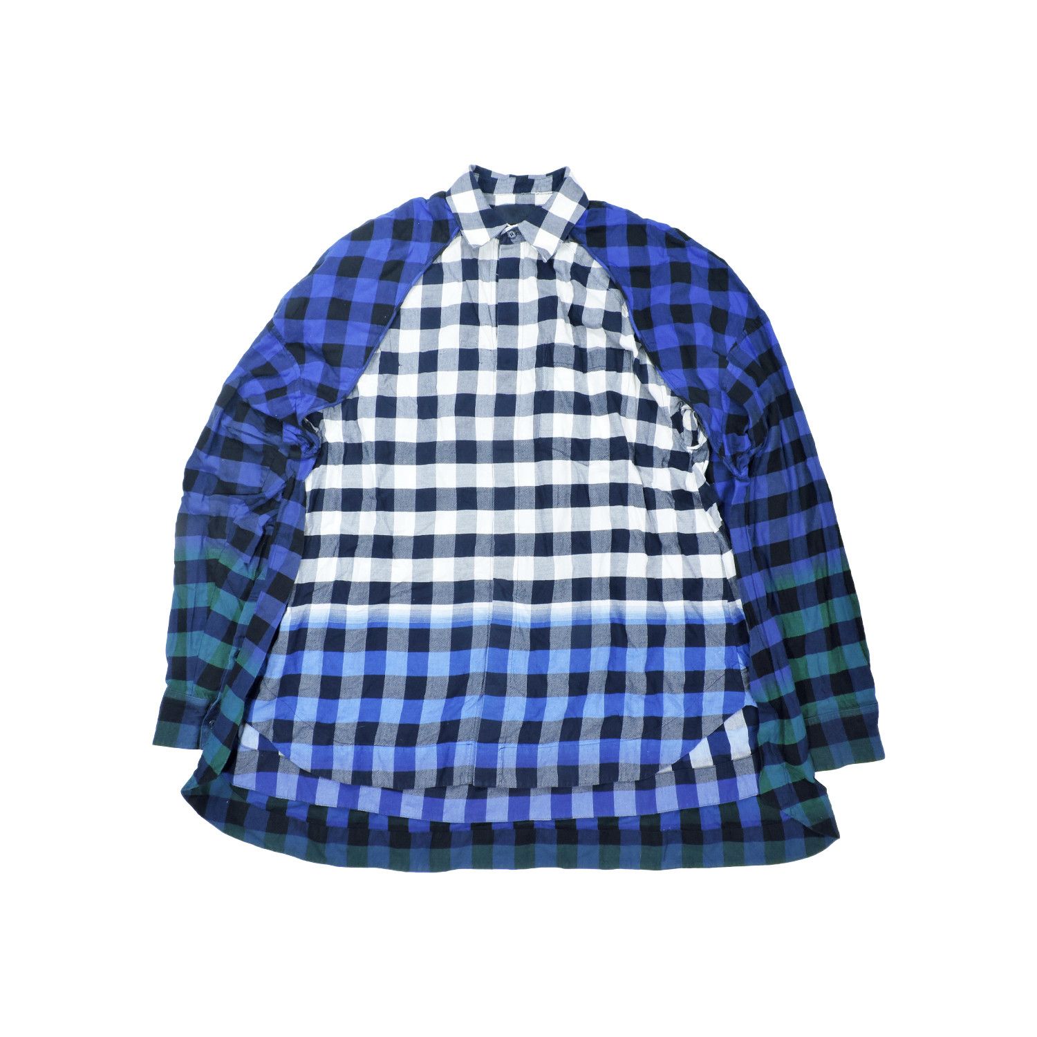 Juun.J JUNN.J DOUBLE LAYER PLAID LONG SLEEVE SHIRT Size US S / EU 44-46 / 1 - 1 Thumbnail