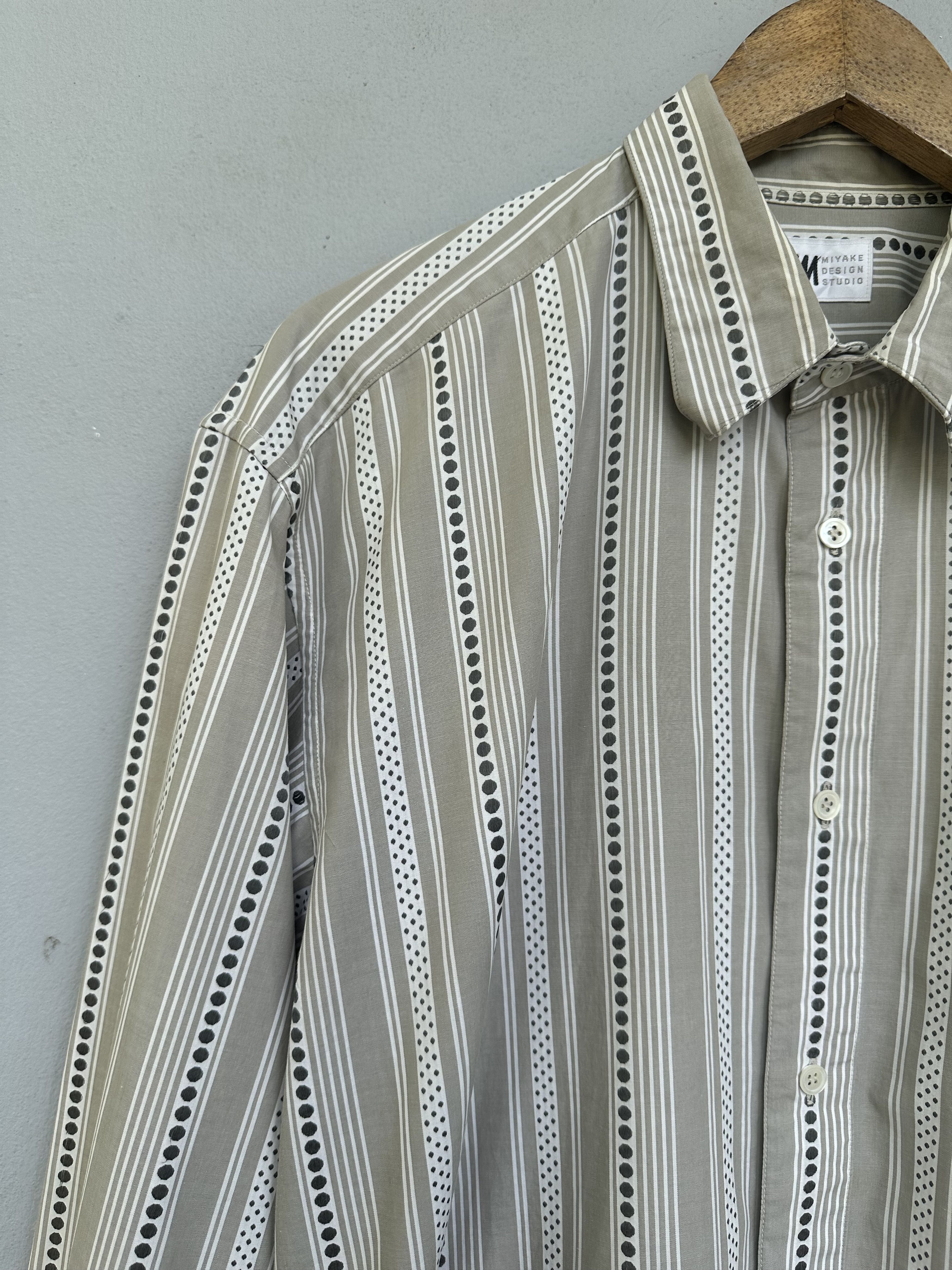 Issey Miyake Vintage IM Miyake Design Studio Distressed Polkadot Stripe Size US L / EU 52-54 / 3 - 6 Thumbnail