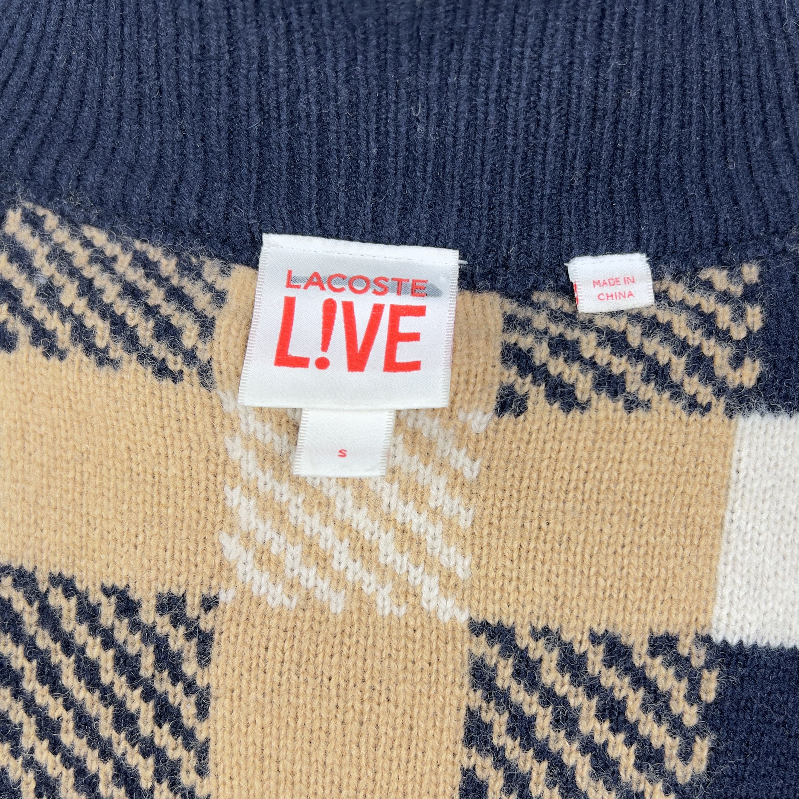 Lacoste Lacoste Live The Gentlemen Style Jacket Wool Cardigan Jamper Size US S / EU 44-46 / 1 - 10 Thumbnail