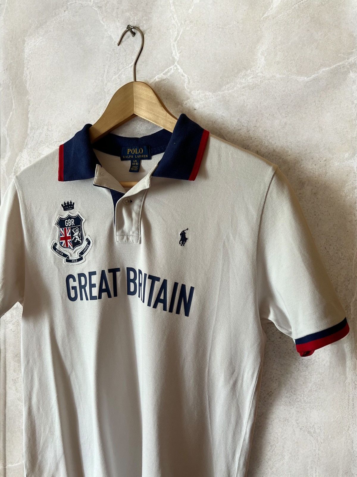 Polo Ralph Lauren × Vintage POLO RALPH LAUREN “GREAT BRITAIN” GBR CHIEF TEE T SHIRT y2k Size US S / EU 44-46 / 1 - 2 Thumbnail