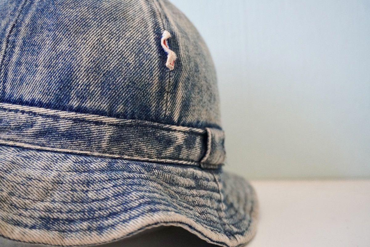 Vintage Denim bucket hat usa rare hat Size ONE SIZE - 2 Thumbnail