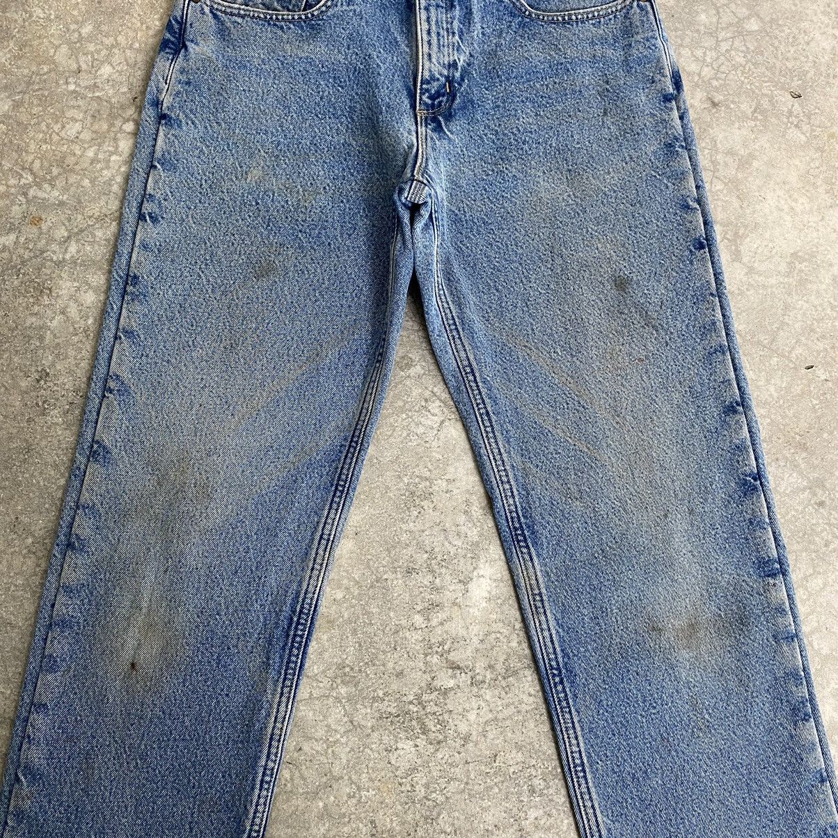 VTG Carhartt Blanket Lined Relaxed Fit Light Blue Jeans
