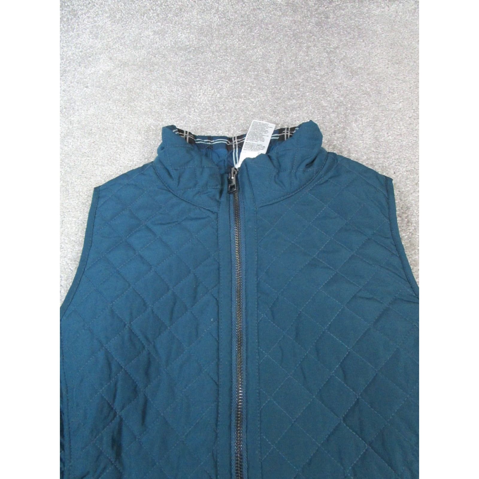 Vintage Chico's Vest Women's Small S Blue Black White Reversible Quilted Jacket Size S / US 4 / IT 40 - 2 Thumbnail