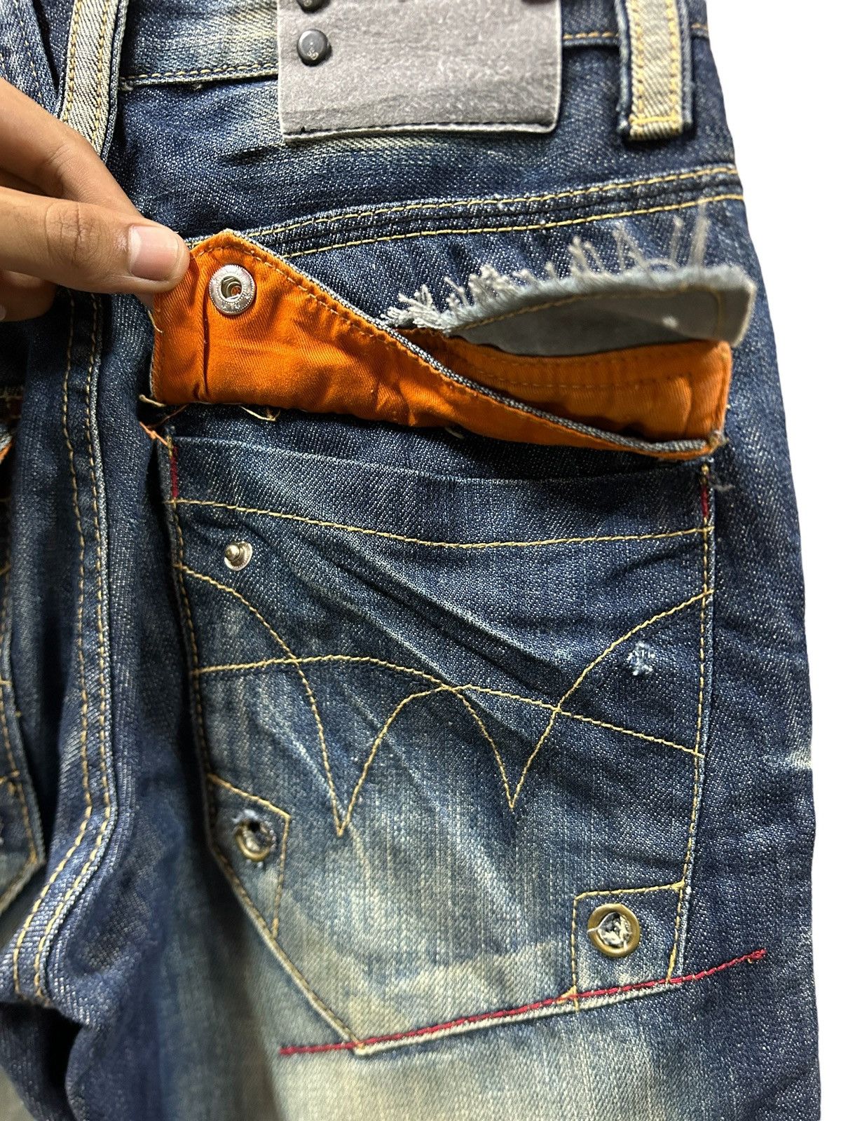 G-Star × Vintage Vintage Gstar Raw Crazy Fade Rusty y2k Jeans Size US 27 - 11 Thumbnail