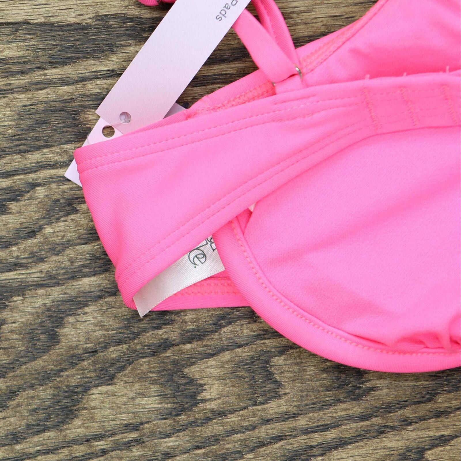 Designer NWT Wild Fable Underwire Bikini Top LREP67 XL Bright Pink Size XL / US 12-14 / IT 48-50 - 4 Thumbnail