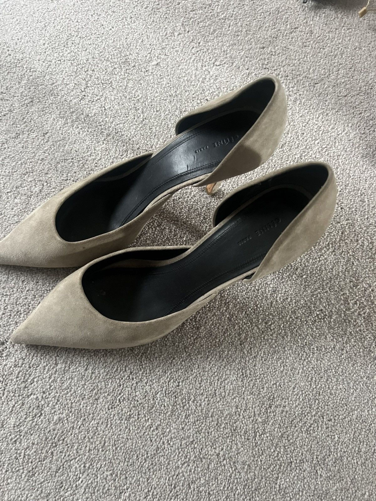 Celine Beige grey Celine heels Size US 8 / IT 38 - 2 Thumbnail