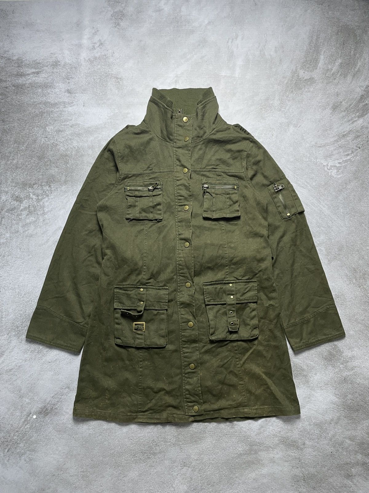 14th Addiction × Japanese Brand × Le Grande Bleu (L.G.B.) 2000’s Hucom - Cyber Military Style Jacket Size US M / EU 48-50 / 2 - 2 Thumbnail